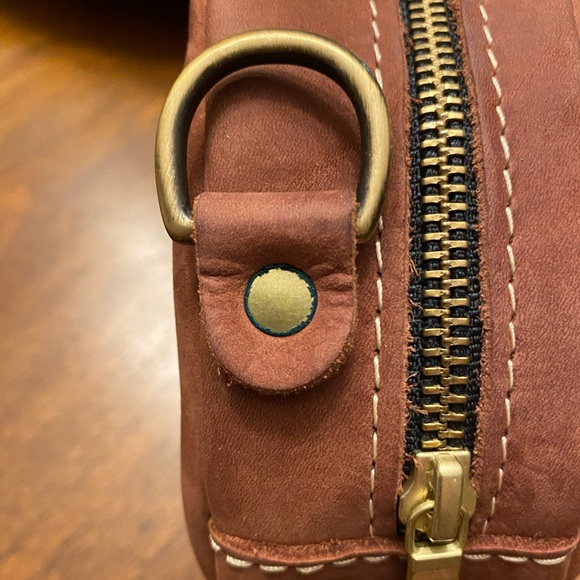 Portland Leather Goods Small Mauve Circle Bag - Picture 4 of 5
